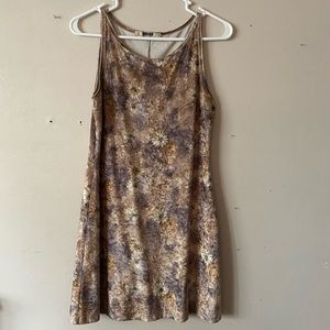 vintage velvet gold floral top mini dress